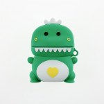 Wholesale Cute Design Cartoon Silicone Cover Skin for Airpod (1 / 2) Charging Case (Green Dinosaur)